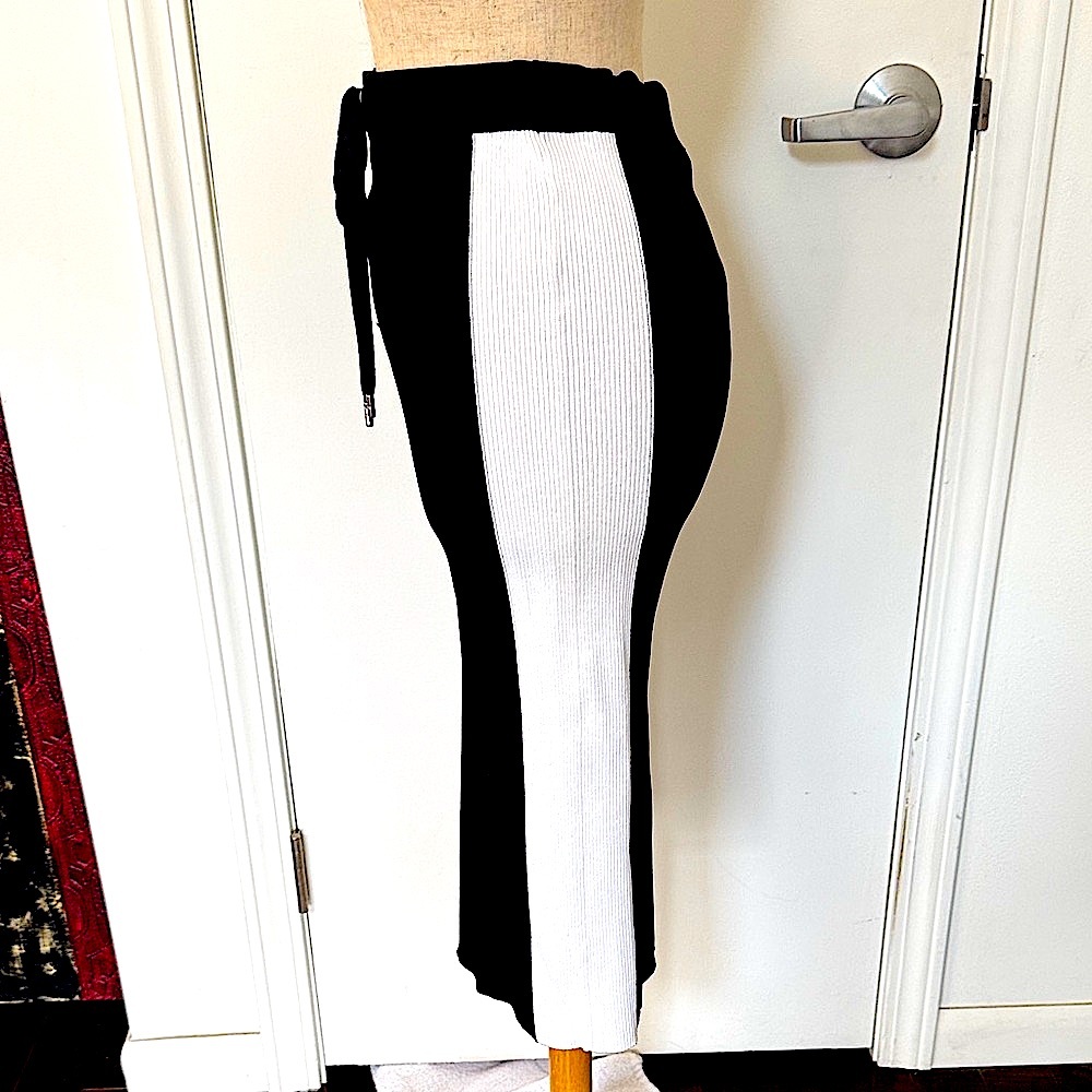 Michael by Michael Kors Black and White Stretch Pencil Skirt - Picture 2 of 6